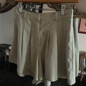 Sage Green Pleated Skort